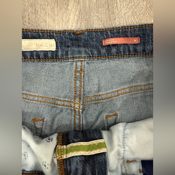 Pilcro Blue Wide Leg Jeans - Picture 6 of 13